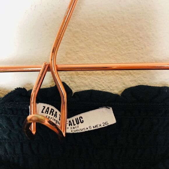 EUC Zara Trafaluc Ruched Crop Top Small - Picture 4 of 5